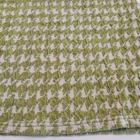 Y2K Urban Outfitters Sz S Mini Skirt sage green houndstooth Schoolgirl Clueless - Picture 7 of 9